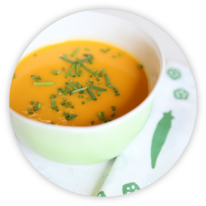 soupe de carottes au miso et au gingembre